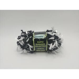 Sensations Simple Elegance Spirits Black Novelty Yarn 50g 60 yds Polyester Skein